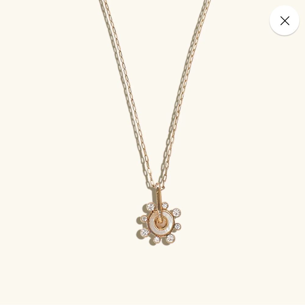 Mignonne Gavigan Etna Charm Necklace White Gold